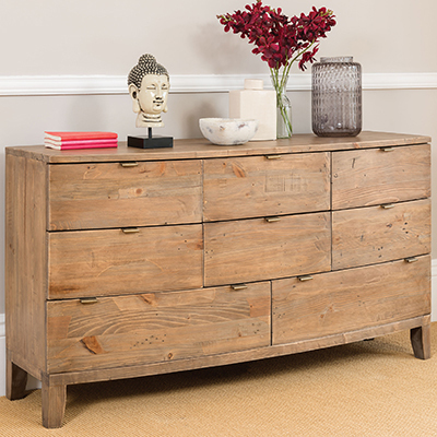 Rye Reclaimed Wood 8 Drawer Dresser Cabinet – image 2