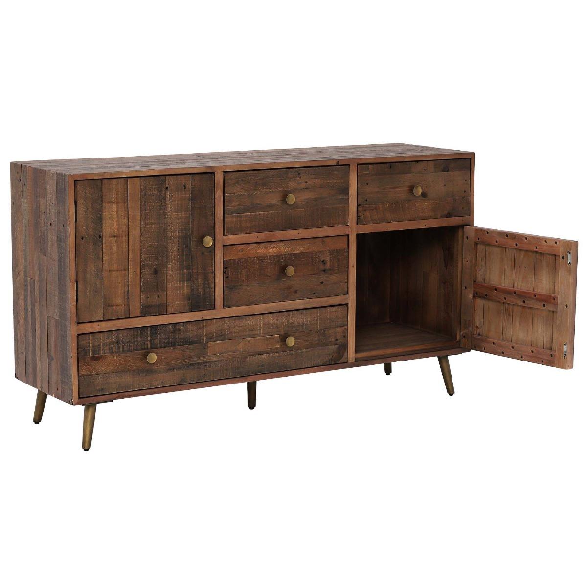 Modi 4 Drawer Sideboard, Brown | Barker & Stonehouse – image 5