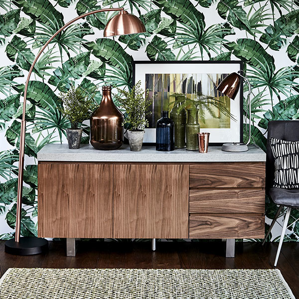 Halmstad Sideboard, Concrete and Walnut – image 3