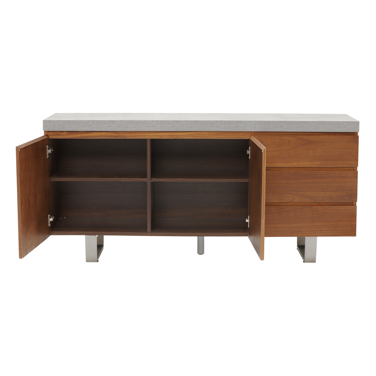 Halmstad Sideboard, Concrete and Walnut – image 4