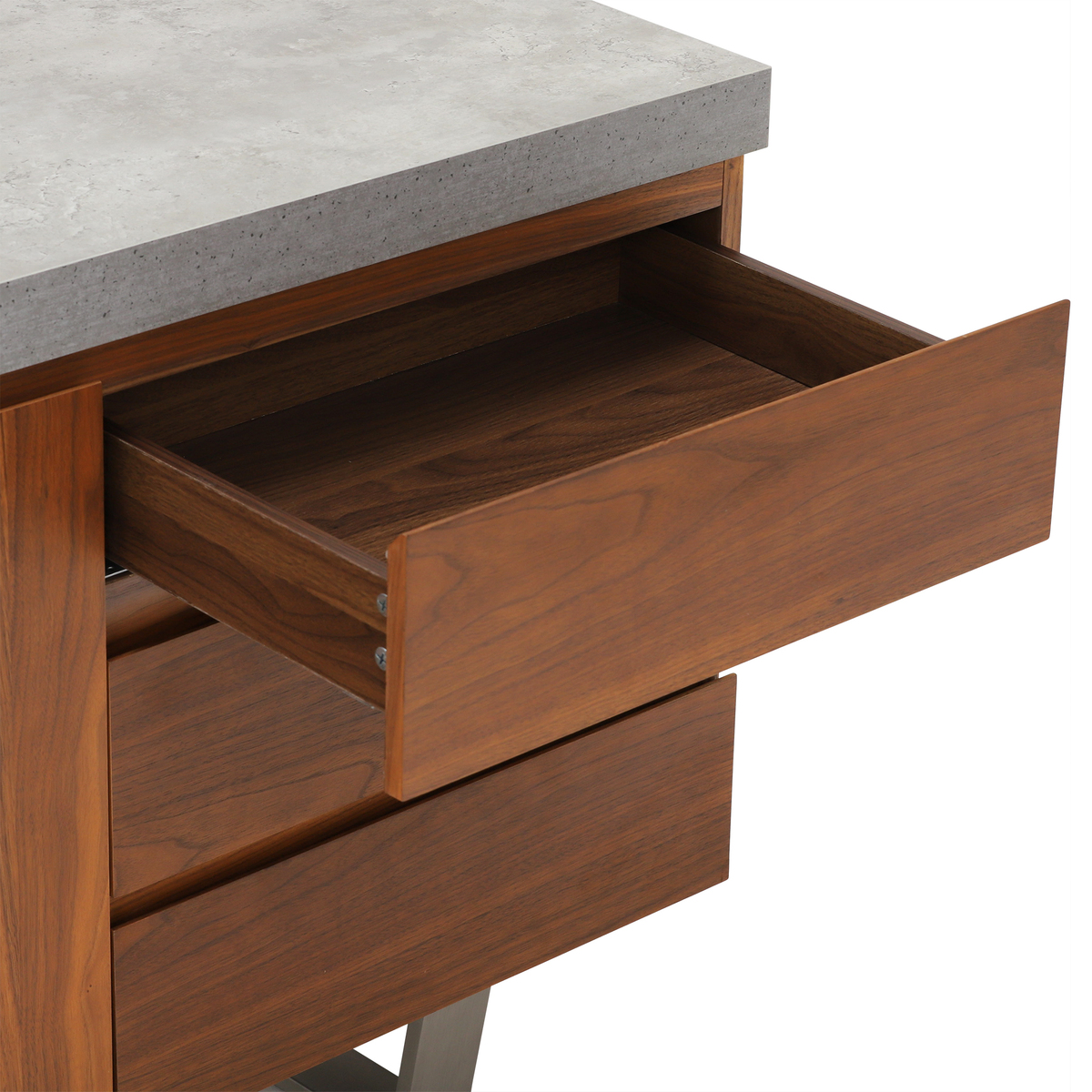 Halmstad Sideboard, Concrete and Walnut – image 6