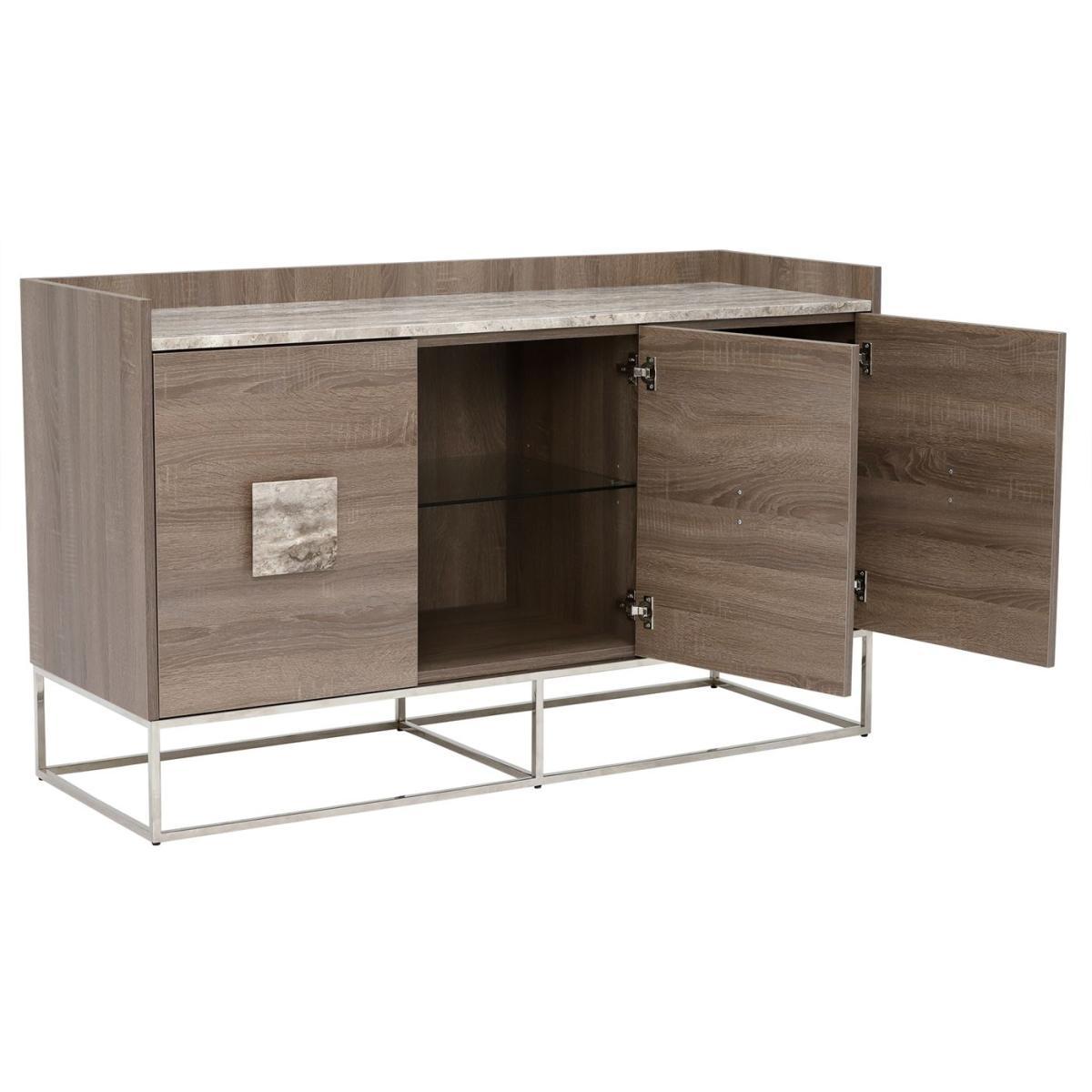 Minola Sideboard, Glam Travetine and Oak Truffle – image 4