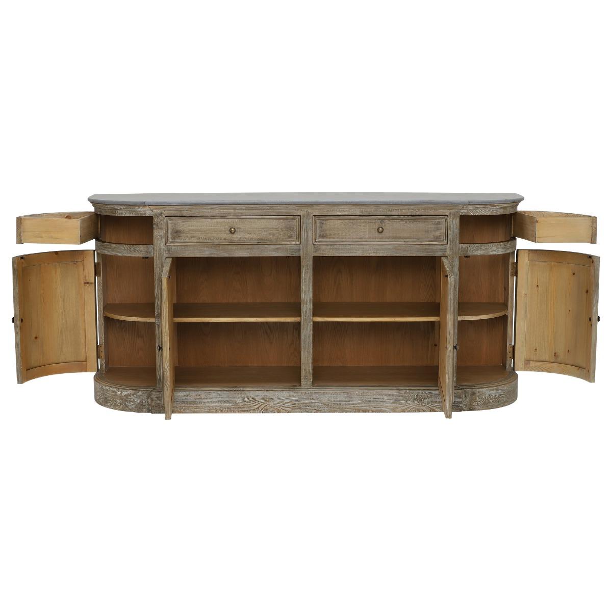 Woolton 4 Door Sideboard, Grey | Barker & Stonehouse – image 3