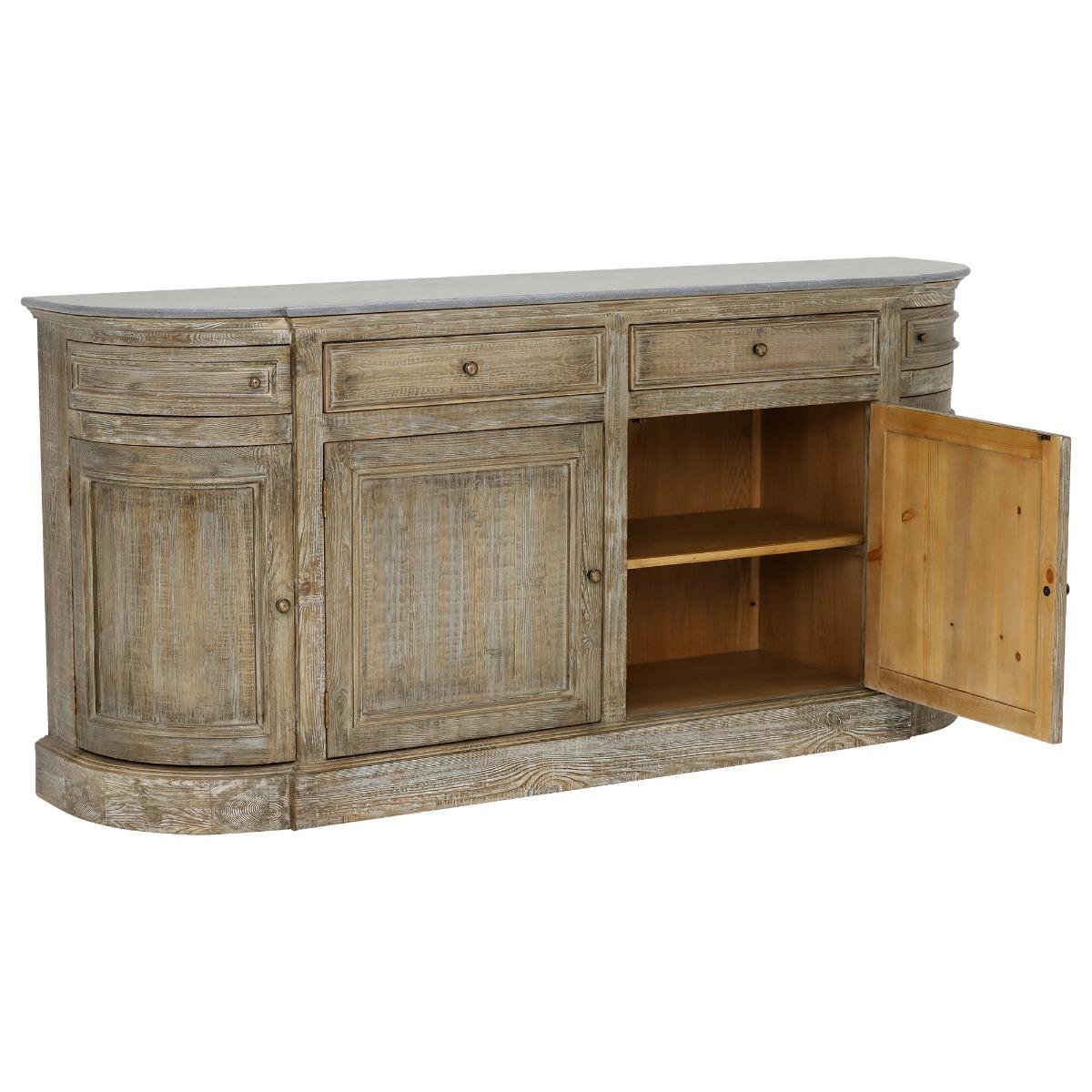 Woolton 4 Door Sideboard, Grey | Barker & Stonehouse – image 4