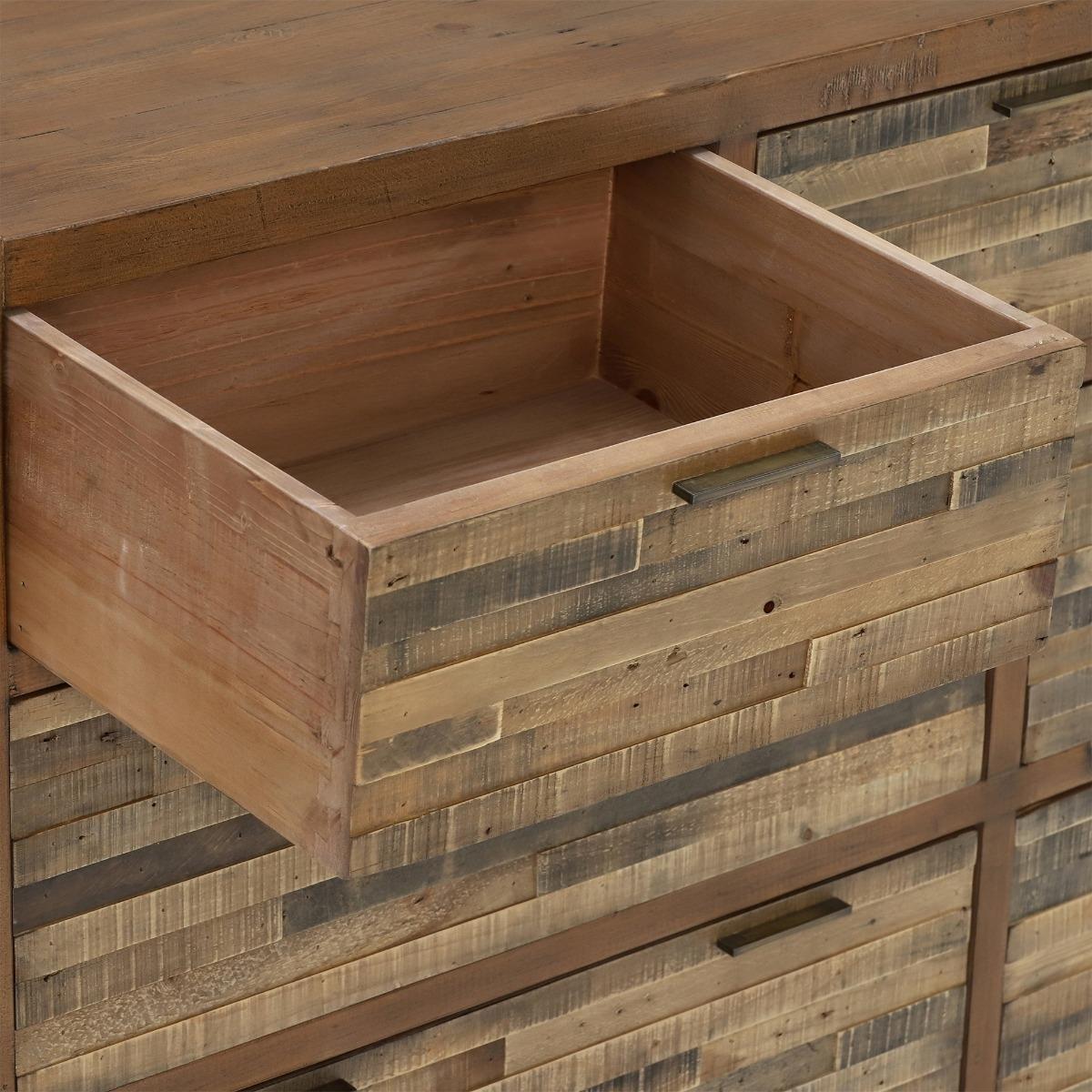 Charlie Reclaimed Wood 7 Drawer Dresser - Sideboard | Barker & Stonehouse – image 5