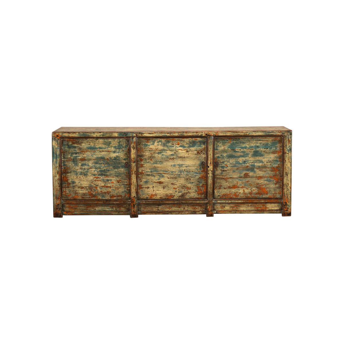 One of a Kind Song Cabinet With 3 Doors 238x48x87cm, Blue | Barker & Stonehouse – image 2