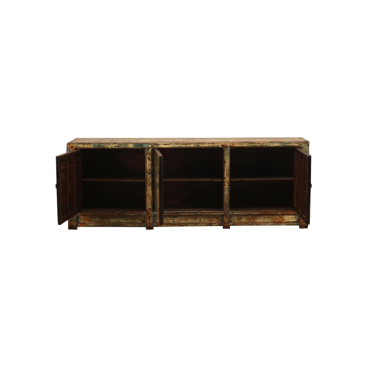 One of a Kind Song Cabinet With 3 Doors 238x48x87cm, Blue | Barker & Stonehouse – image 3