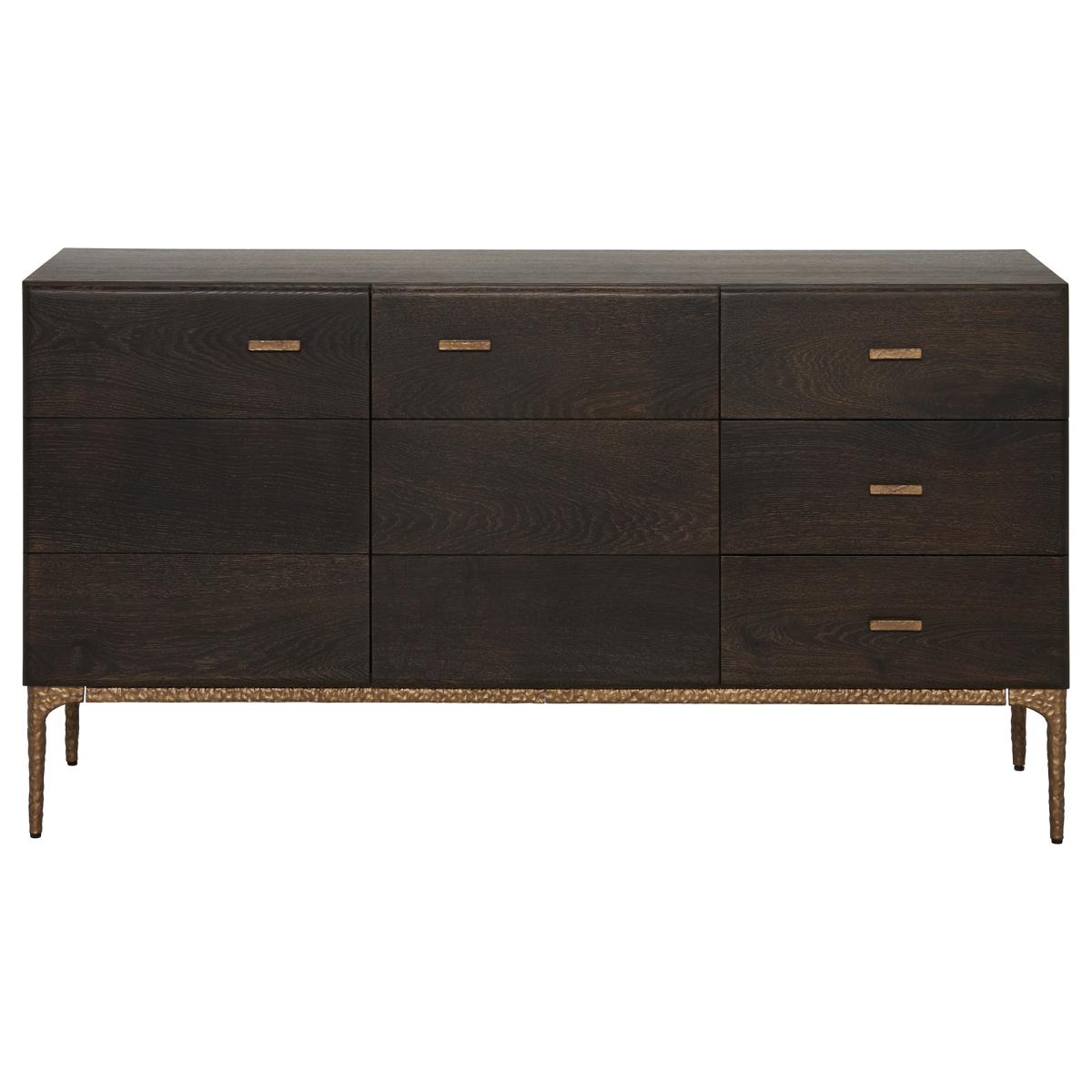 Bozan 2 Door 3 Drawer Sideboard, Brown | Barker & Stonehouse – image 2