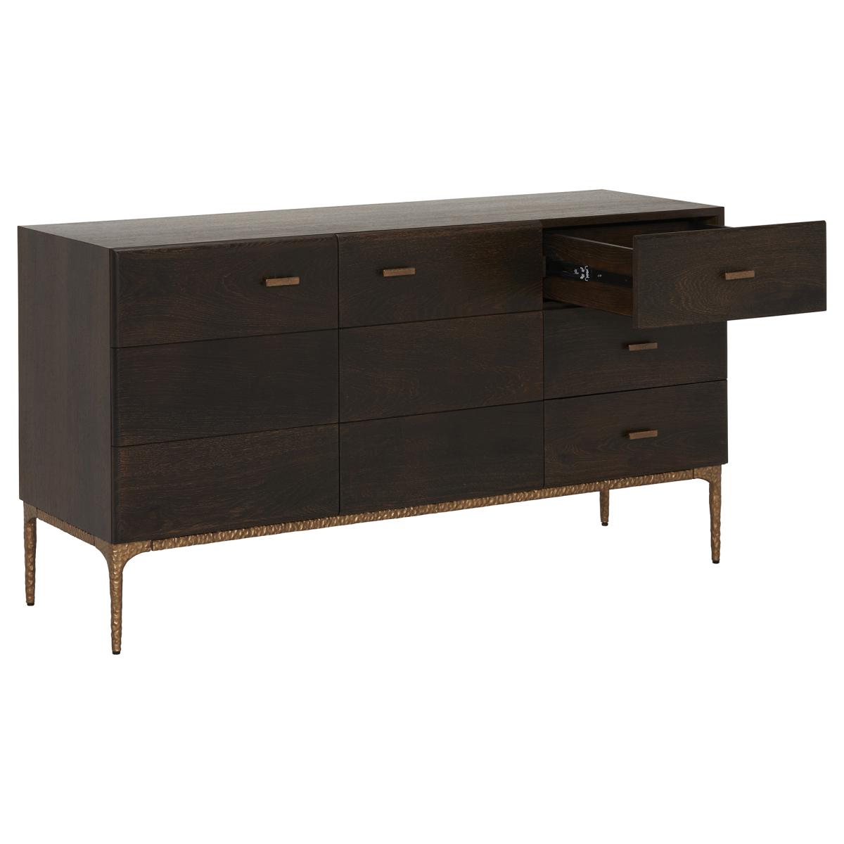 Bozan 2 Door 3 Drawer Sideboard, Brown | Barker & Stonehouse – image 4