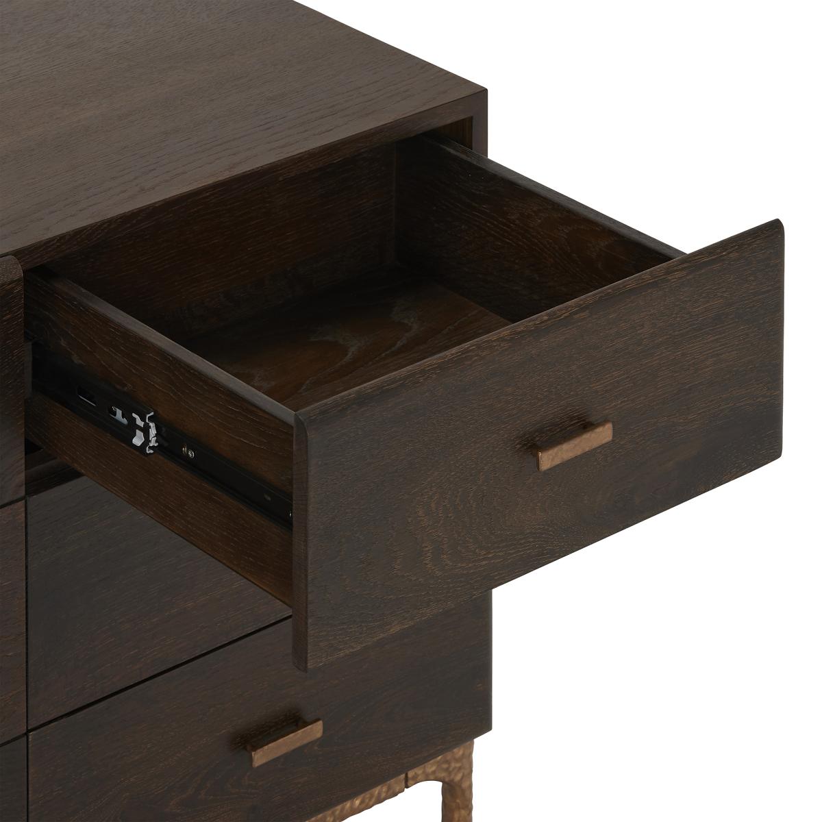 Bozan 2 Door 3 Drawer Sideboard, Brown | Barker & Stonehouse – image 5