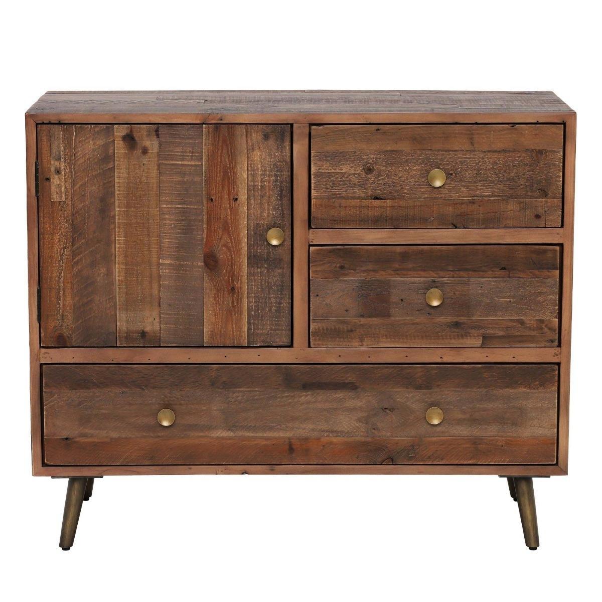 Modi Reclaimed Wood 3 Drawer, 1 Door Sideboard – image 2