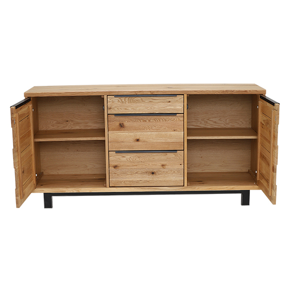Savannah 3 Section Sideboard, Wild Oak – image 2