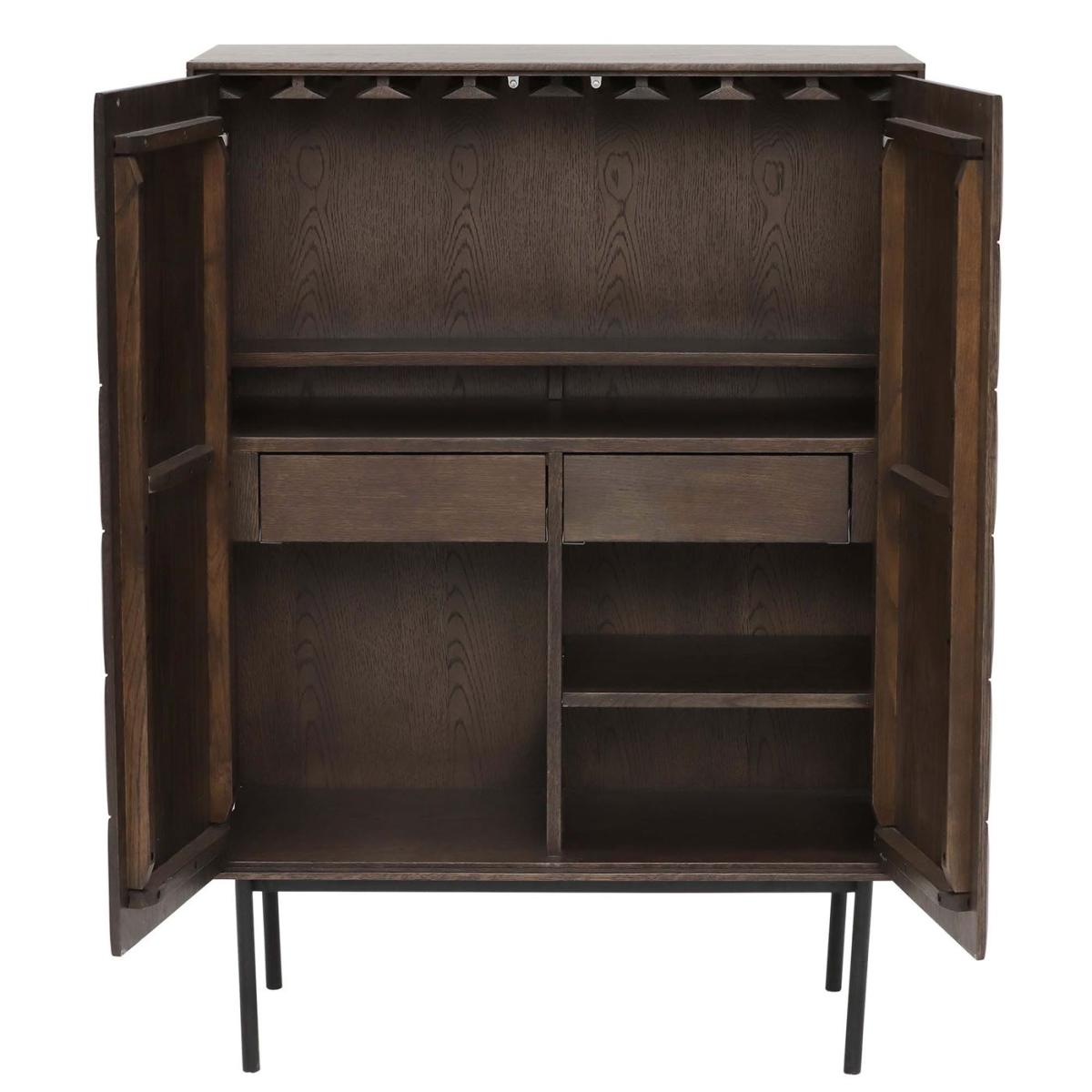 Amos Drinks Cabinet, Brown Wood | Barker & Stonehouse – image 4