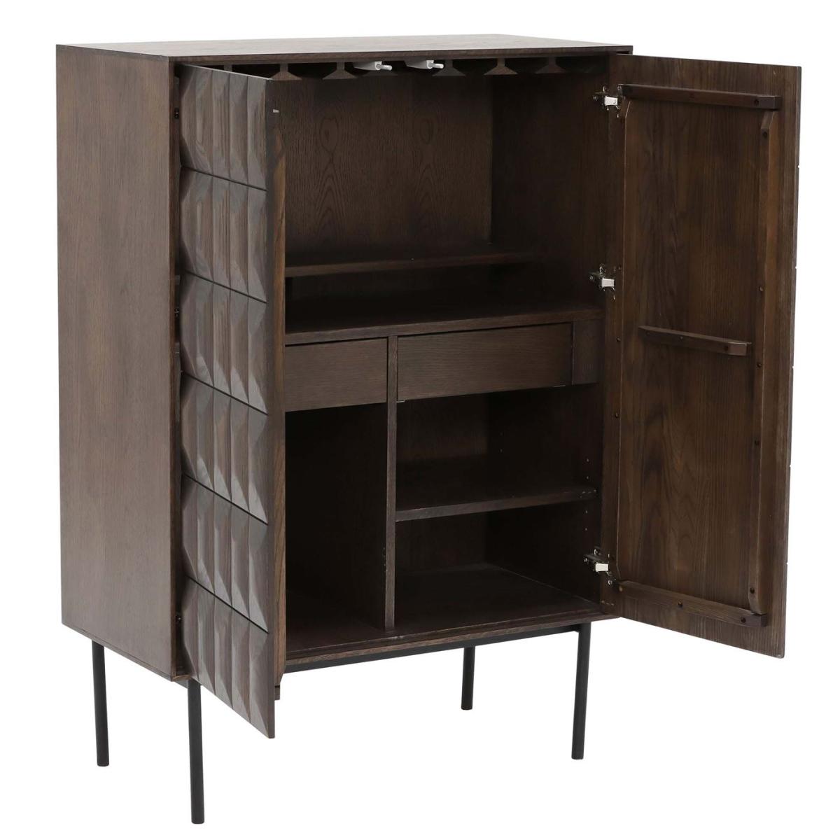 Amos Drinks Cabinet, Brown Wood | Barker & Stonehouse – image 5