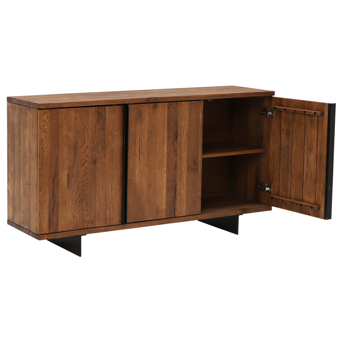 Navarro 3 Door Sideboard, Dark Oak – image 5