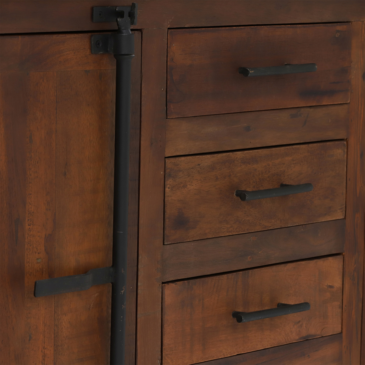 Little Tree Furniture Hyatt Canning Sideboard with Wheels, Dark Finish – image 7