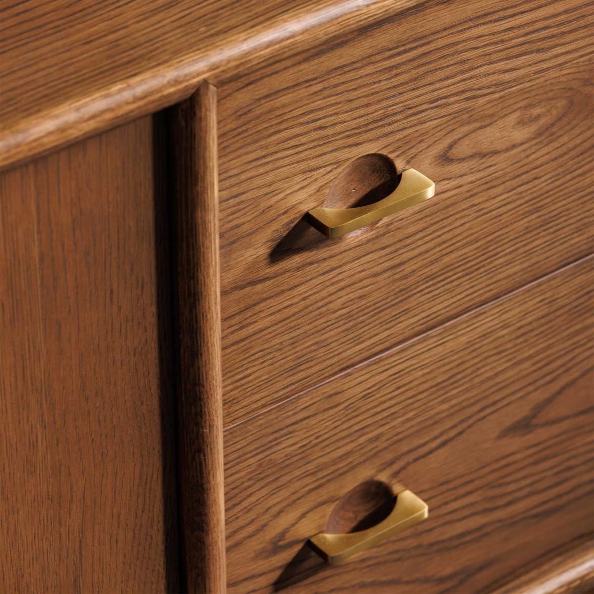 Delancy Wide Sideboard, Brown Oak | Barker & Stonehouse – image 5
