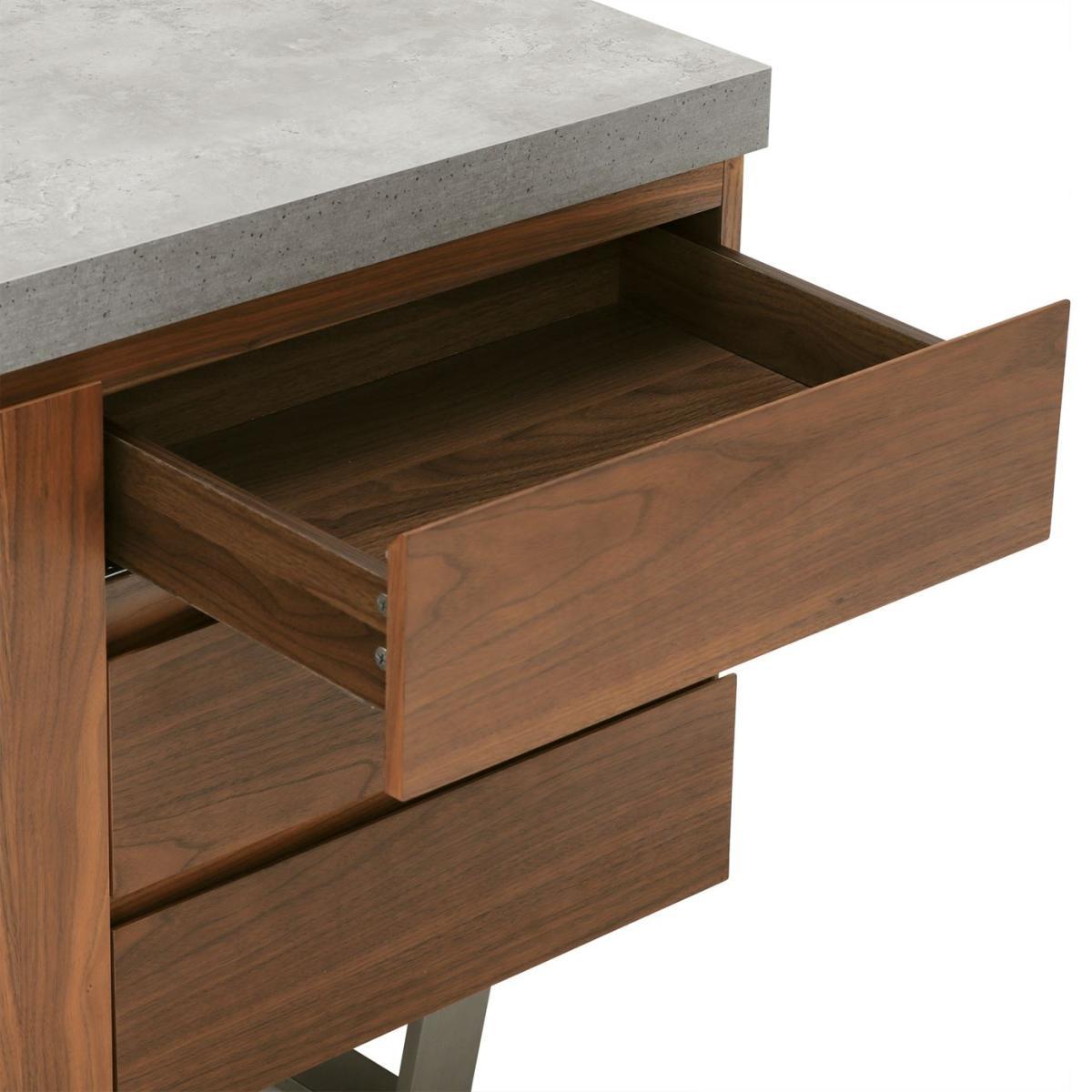 Halmstad Sideboard, Concrete and Walnut – image 6