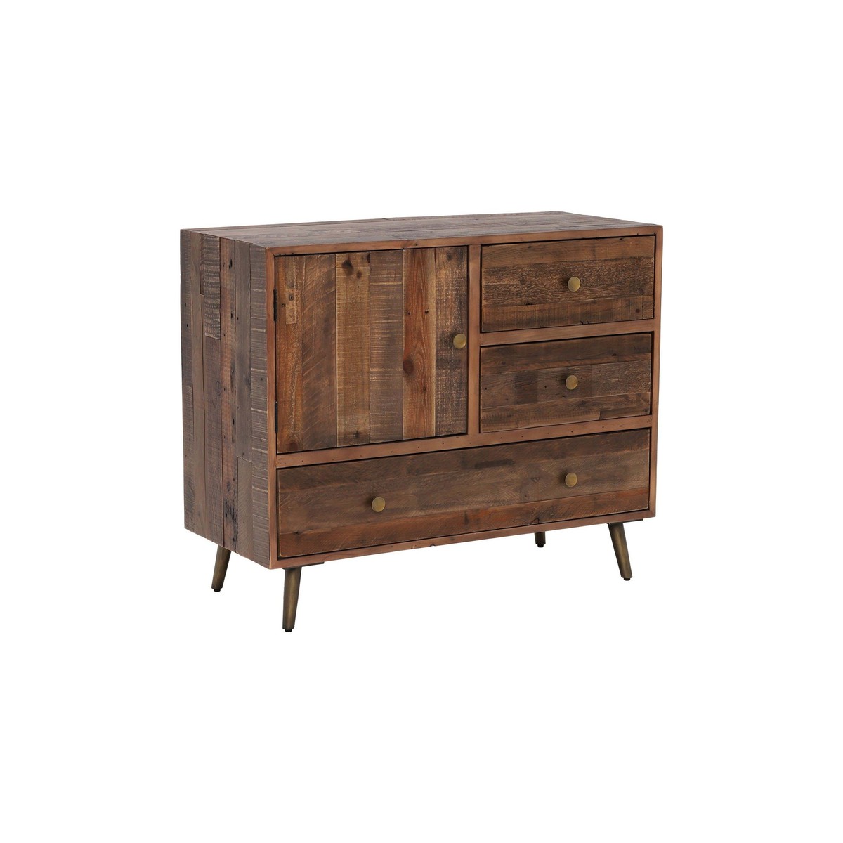 Modi Reclaimed Wood 3 Drawer, 1 Door Sideboard – image 2