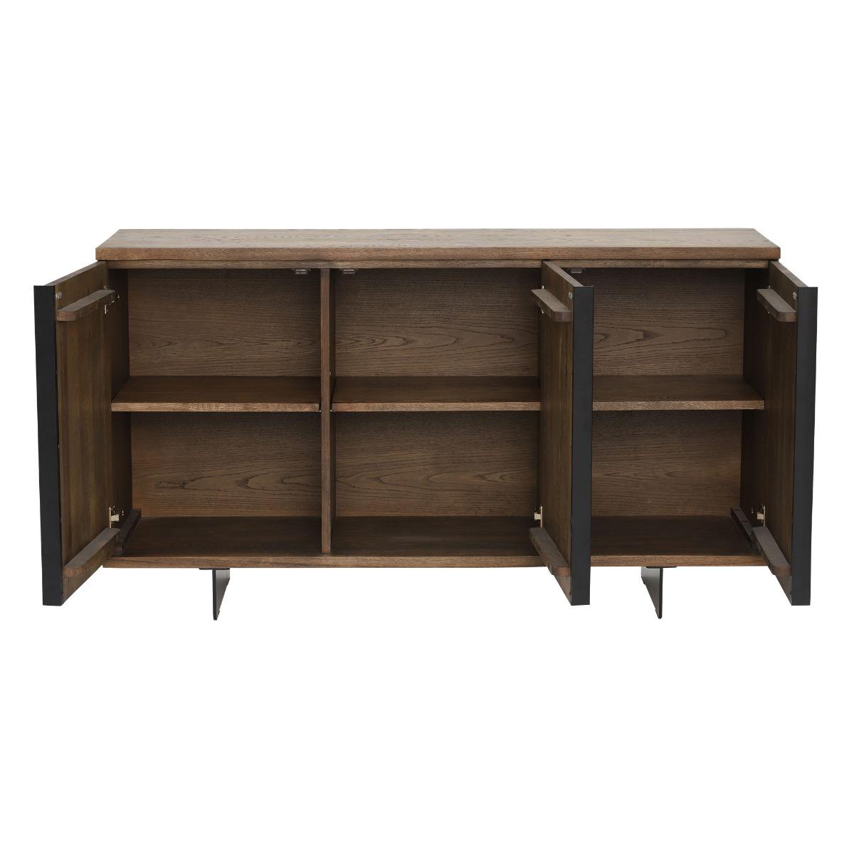 Castilla 3 Door Sideboard, 776 Oak Wood | Barker & Stonehouse – image 3
