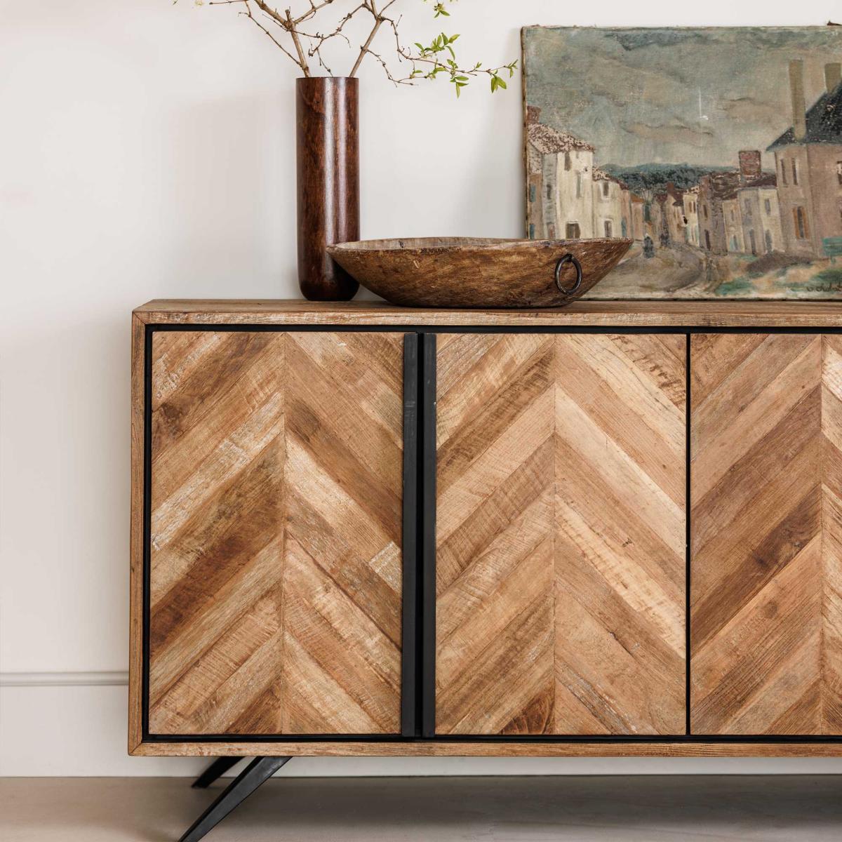 Brixton Wide Sideboard, Brown | Barker & Stonehouse – image 2