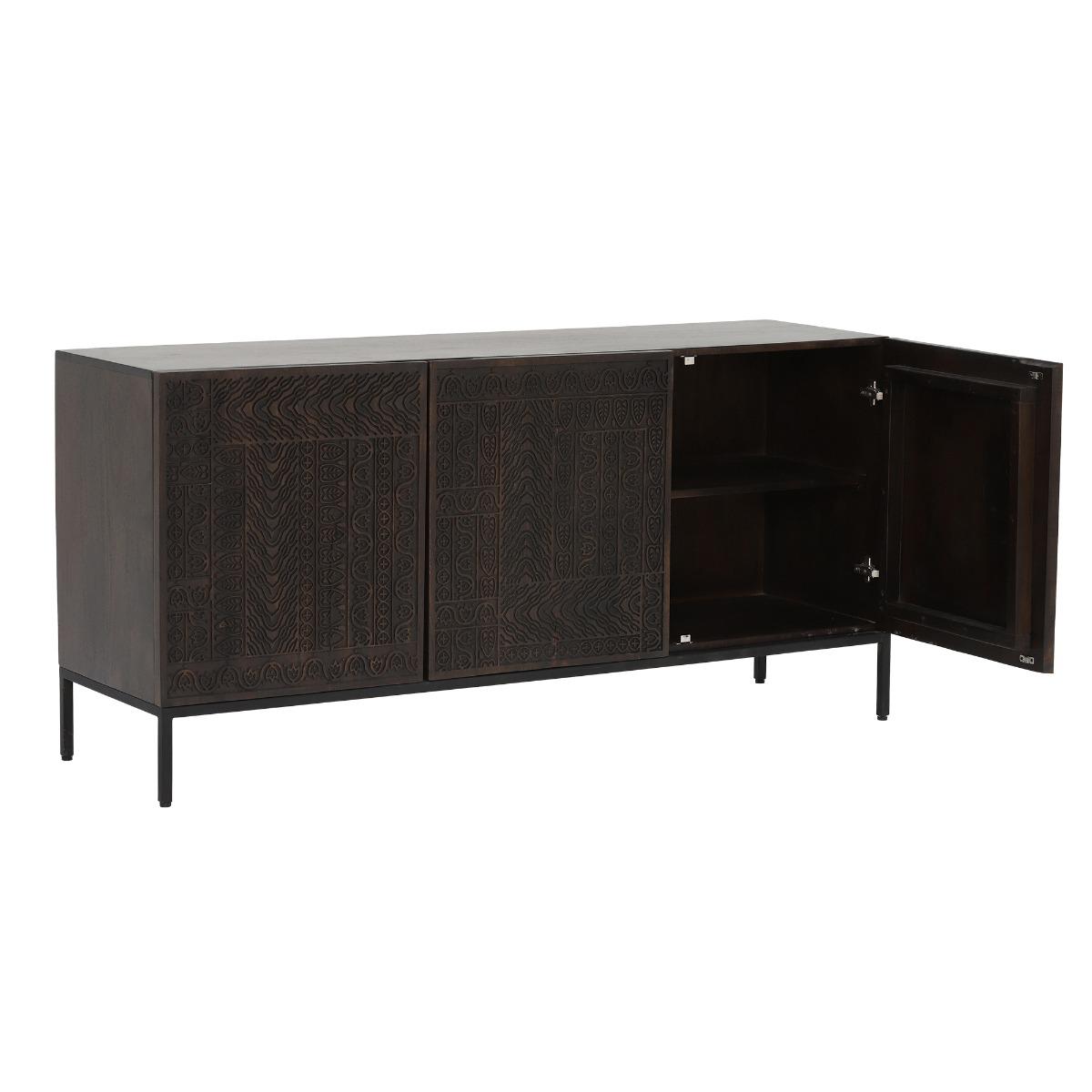 Inca 3 Door Sideboard Wood | Barker & Stonehouse – image 2