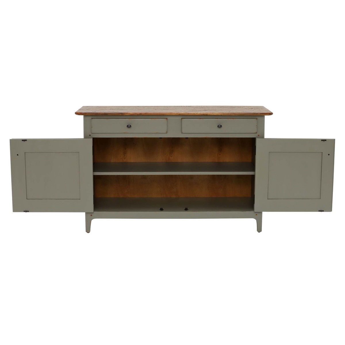 Maison 2 Door 2 Drawer Small Sideboard, Albany and Moss Grey – image 3