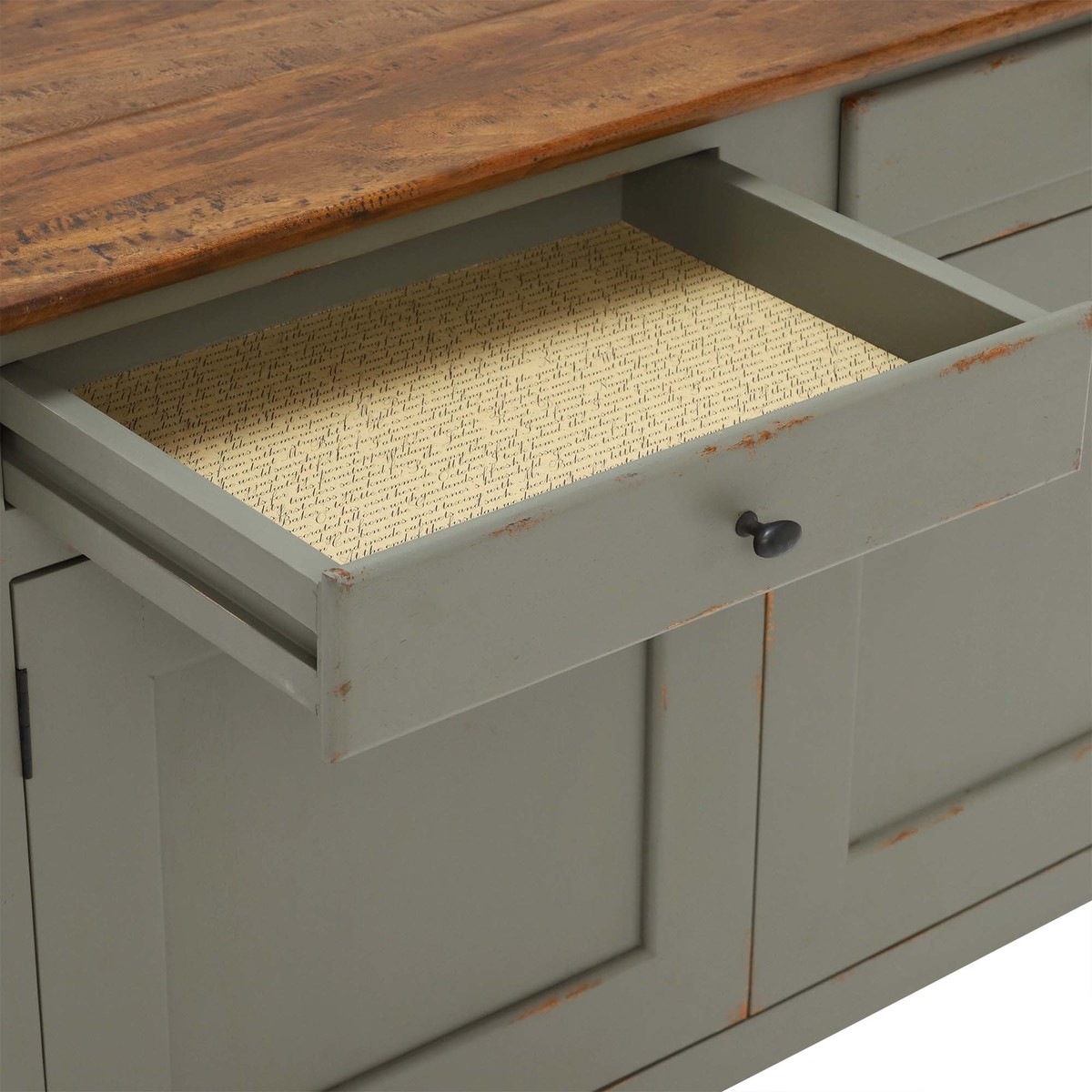 Maison 2 Door 2 Drawer Small Sideboard, Albany and Moss Grey – image 6