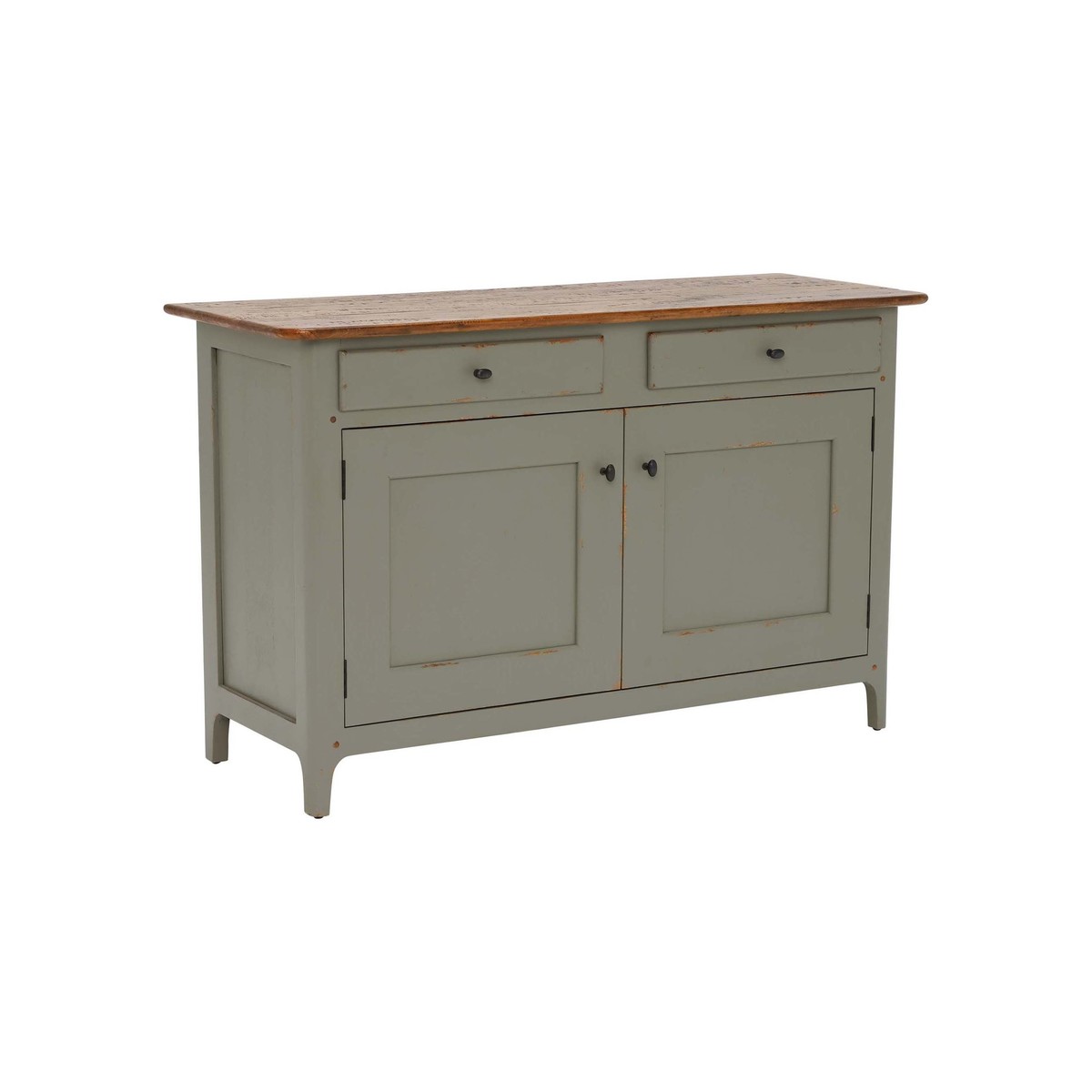 Maison 2 Door 2 Drawer Small Sideboard, Albany and Moss Grey – image 2