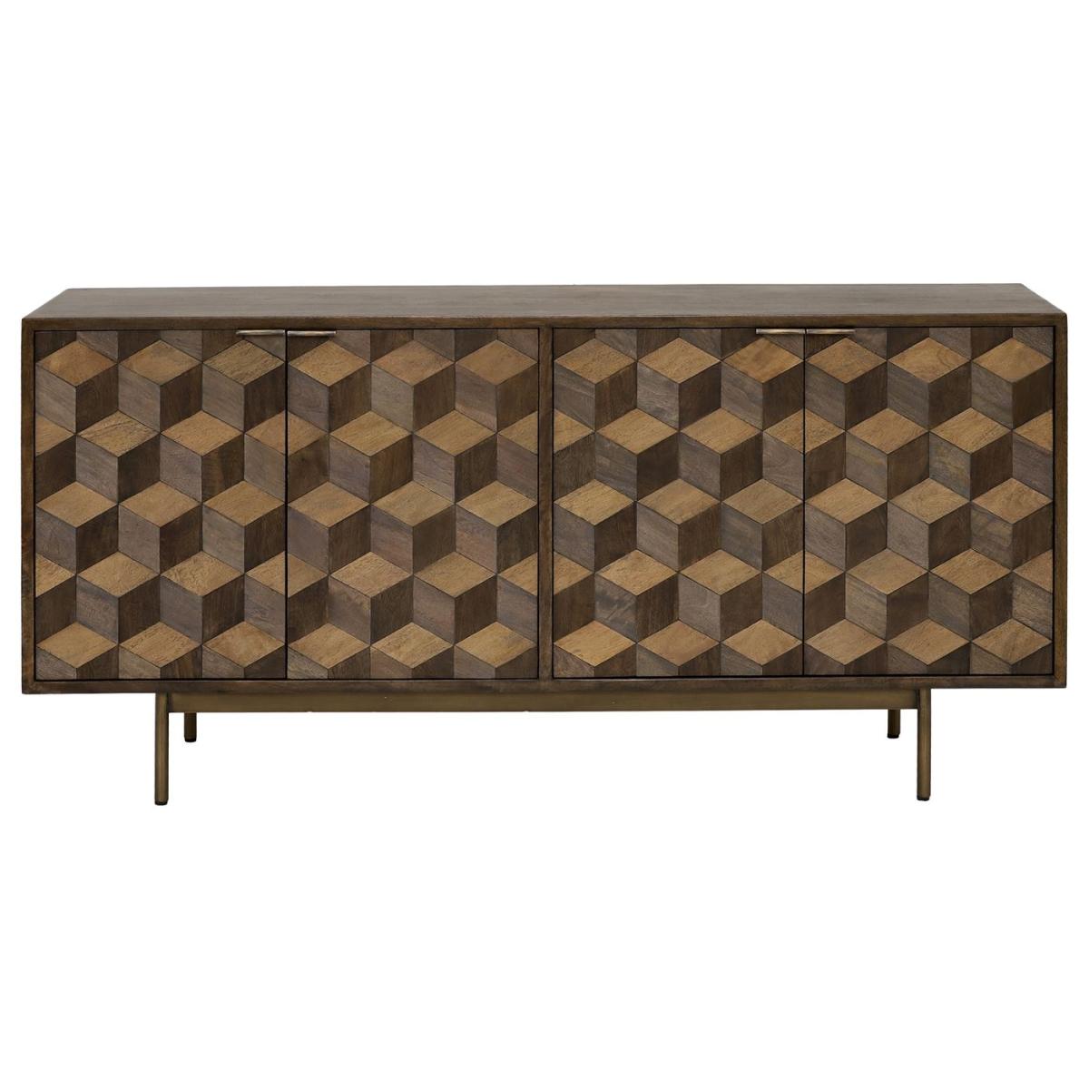 Facet 4 Door Sideboard Mango Wood | Barker & Stonehouse – image 2