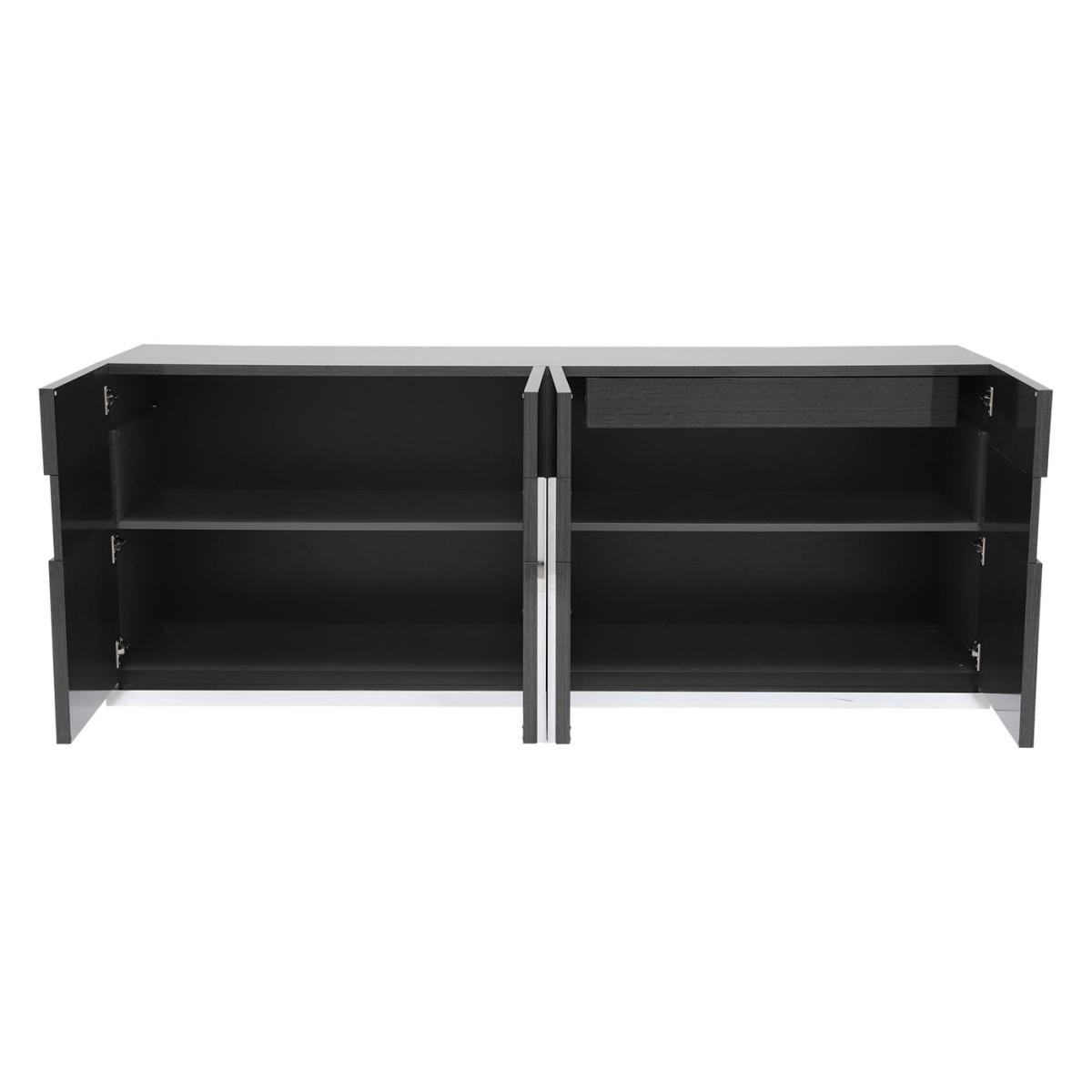 Borgia 4 Door Koto Wood Sideboard, Grey Gloss | Barker & Stonehouse – image 3