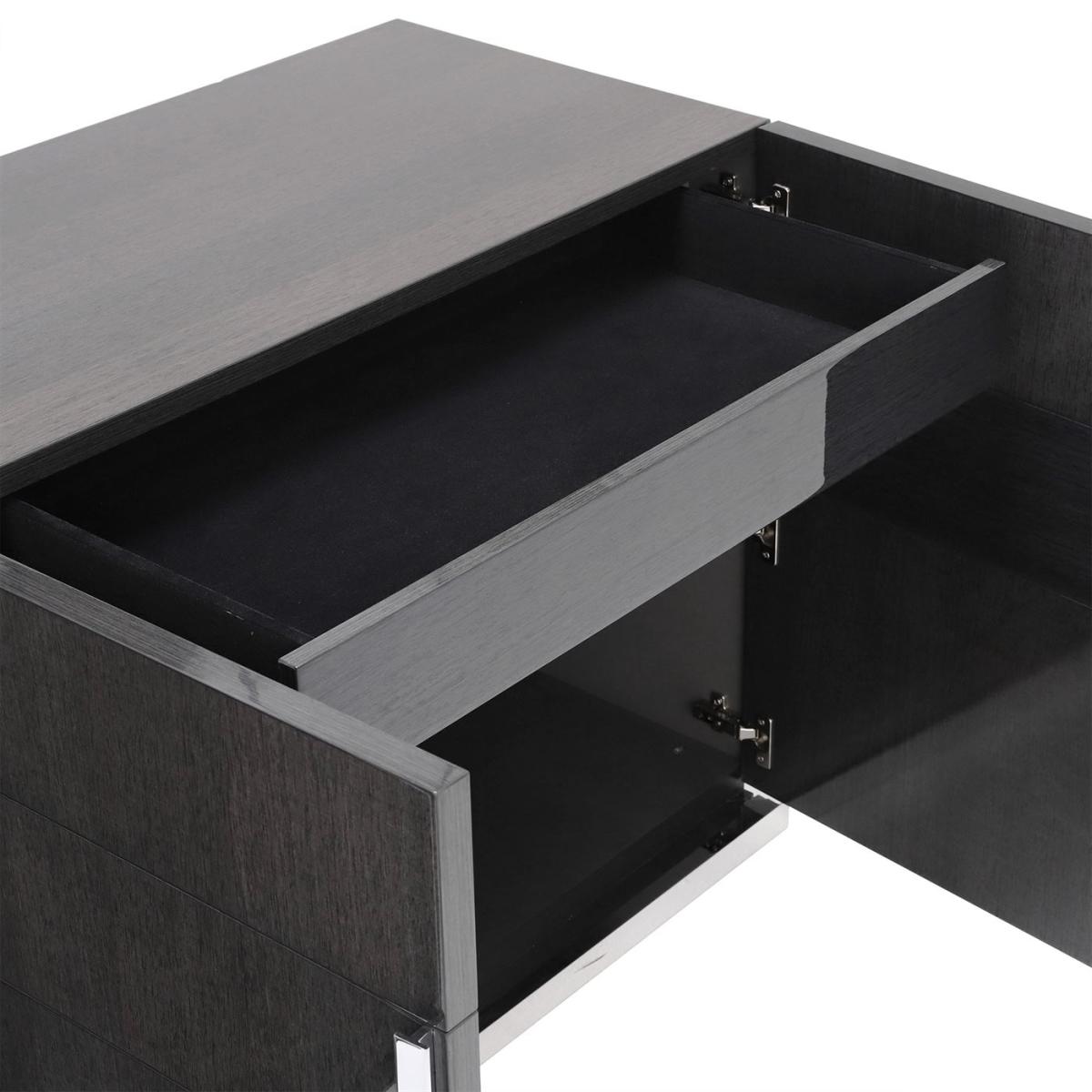 Borgia 4 Door Koto Wood Sideboard, Grey Gloss | Barker & Stonehouse – image 5