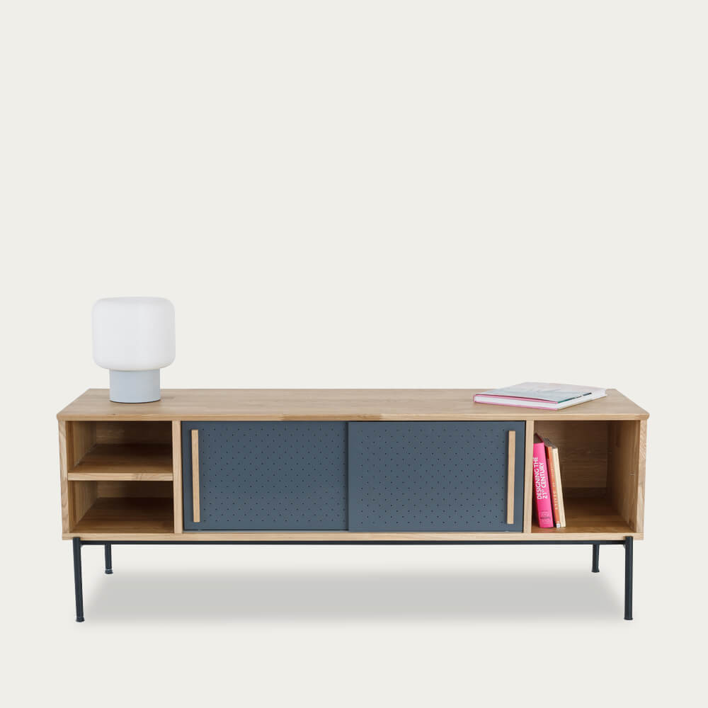 Oak Venner/Anthracite Gray Uribitarte Sideboard – image 3