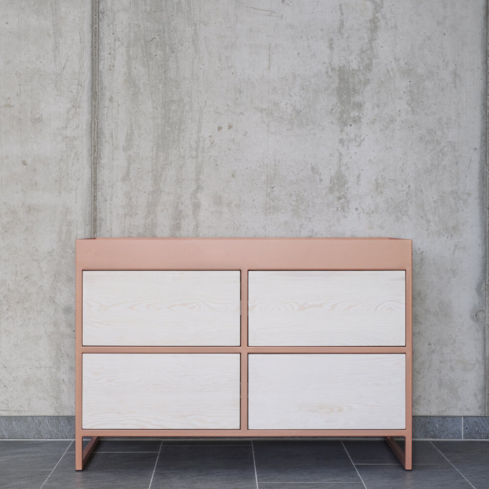 Beige Red Ray Sideboard – image 4