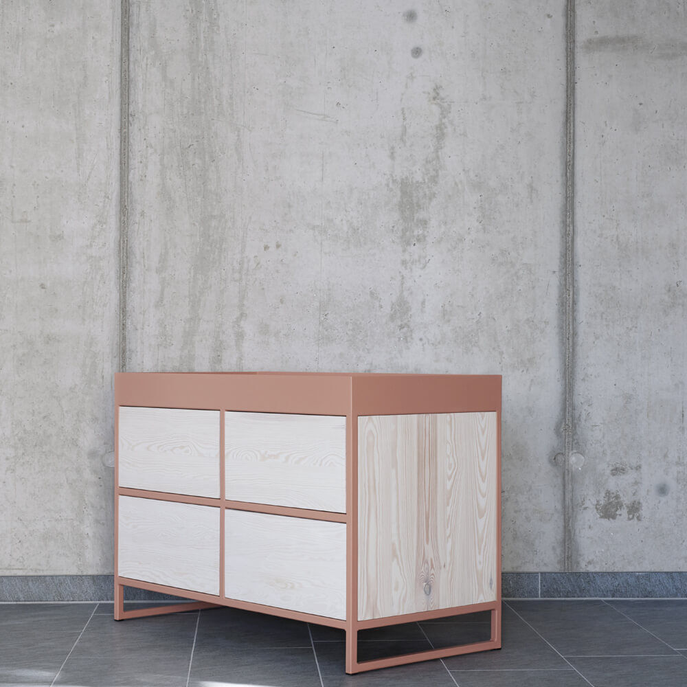 Beige Red Ray Sideboard – image 5