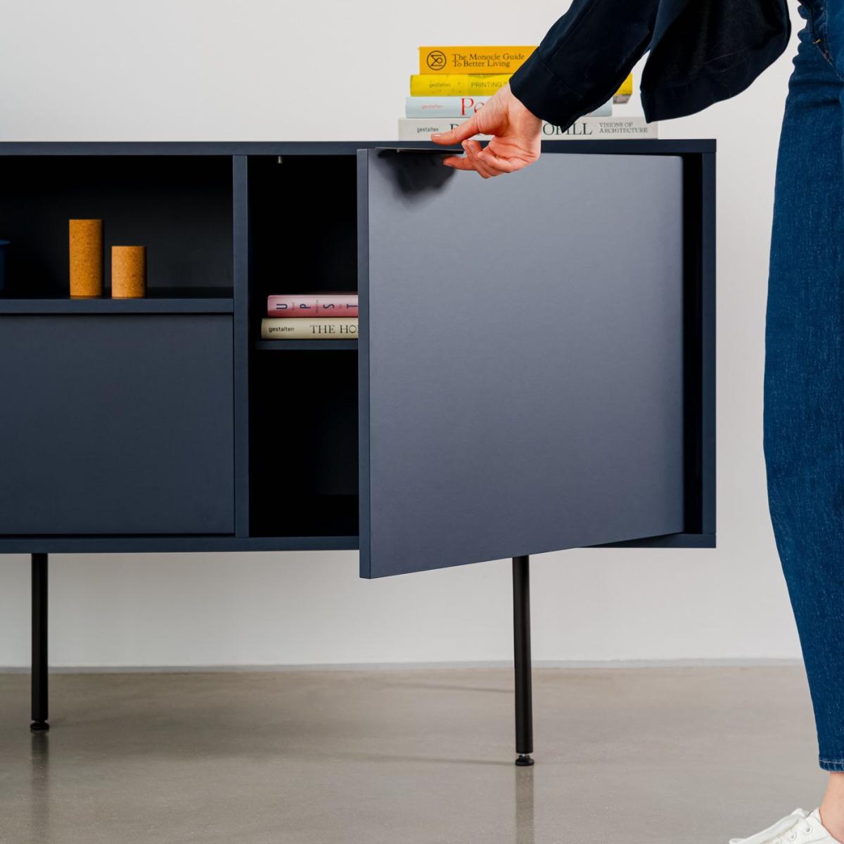 Midnight Blue Bau Sideboard – image 9