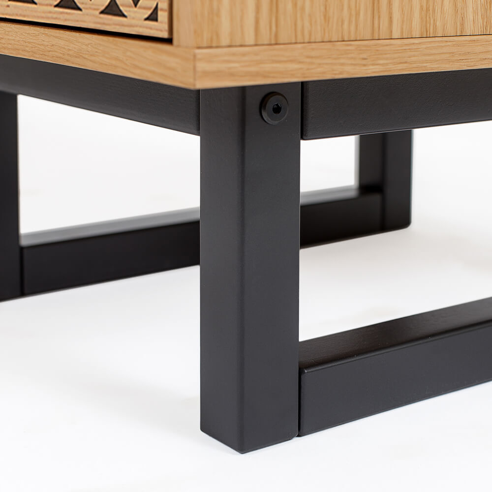 Oak Diamond Print Camden Sideboard – image 4