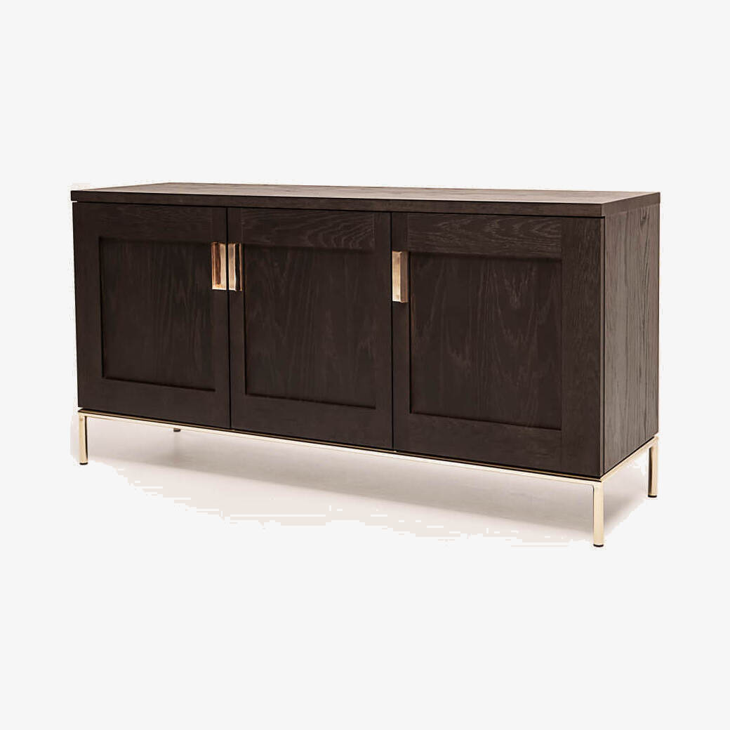 Dark Wood/Brass Pimlico Sideboard – image 2