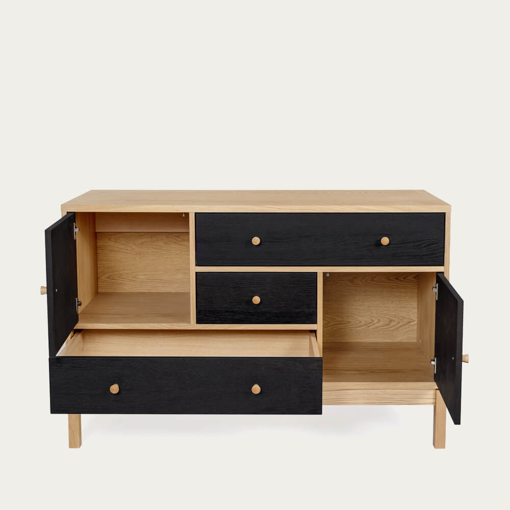 Oak/Charcoal AbbeyWood Sideboard – image 3