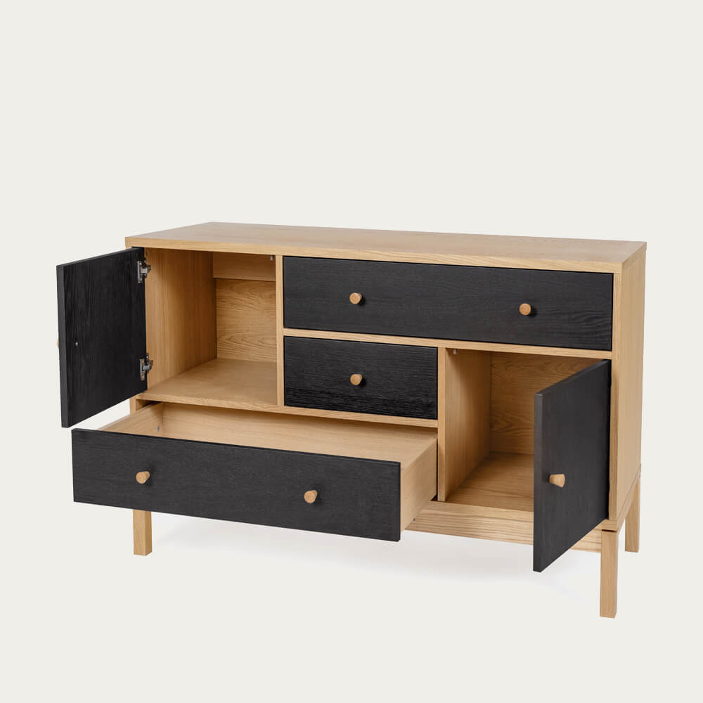 Oak/Charcoal AbbeyWood Sideboard – image 4