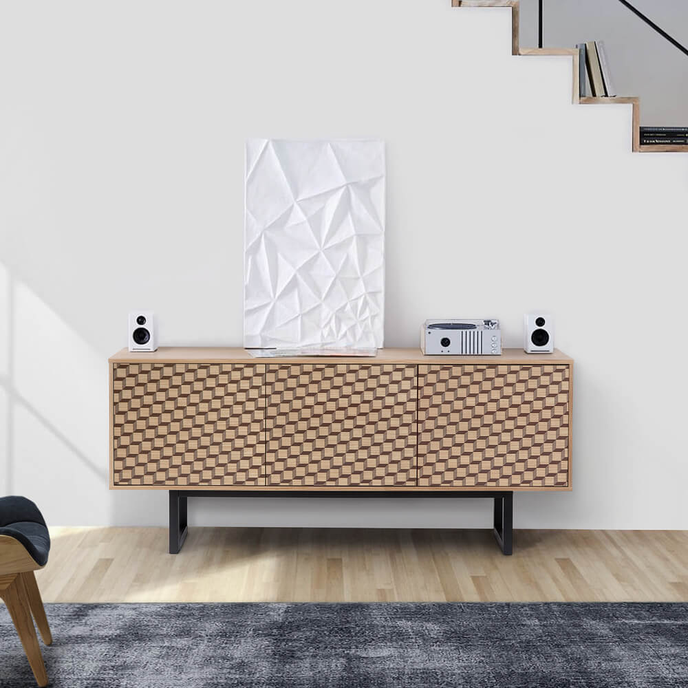 Oak Cube Print Camden Sideboard – image 3