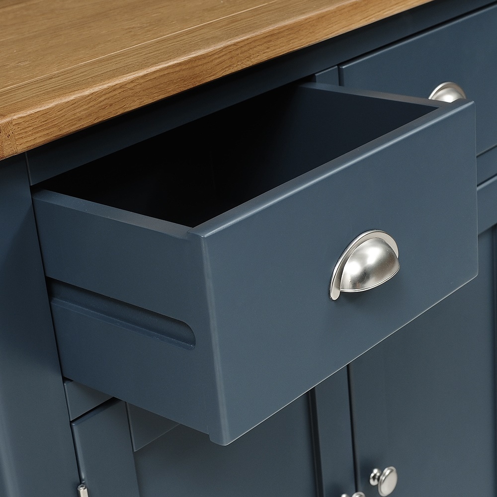 Westcote Inky Blue 2 Door 2 Drawer Sideboard – image 3
