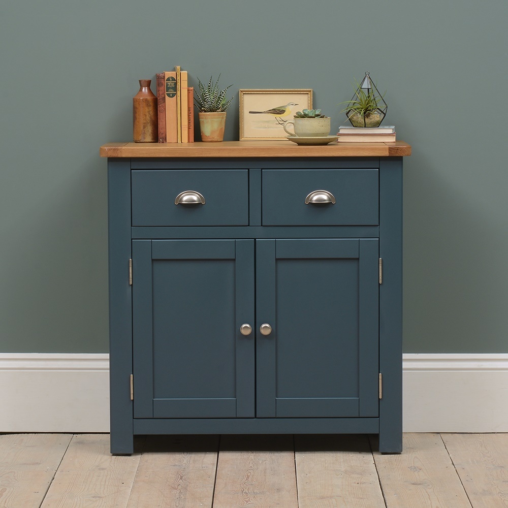 Westcote Inky Blue 2 Door 2 Drawer Sideboard – image 7