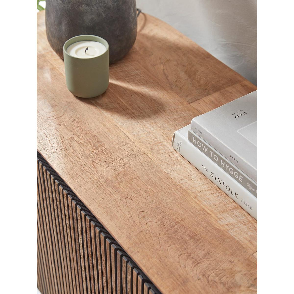 Slatted Wooden Sideboard – image 2