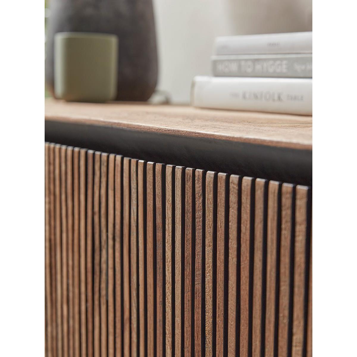Slatted Wooden Sideboard – image 3