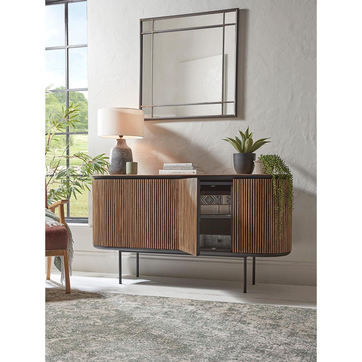 Slatted Wooden Sideboard – image 7