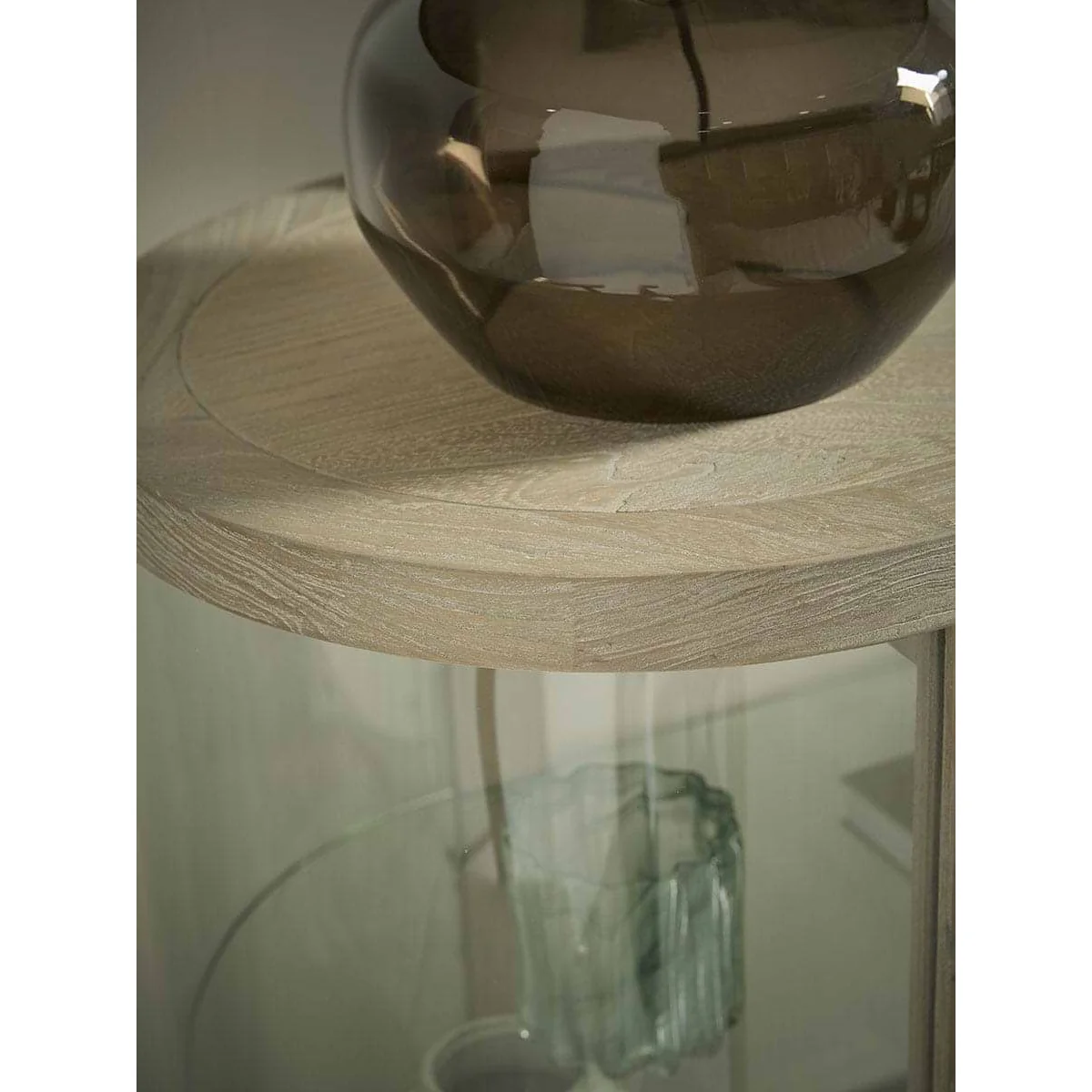 Curved Oak Display Sideboard – image 2