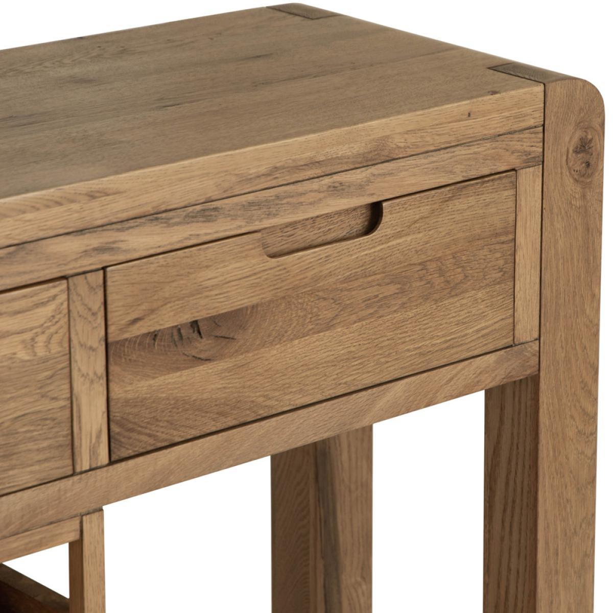 Oslo Chunky Oak Large Sideboard Wine Rack – image 6