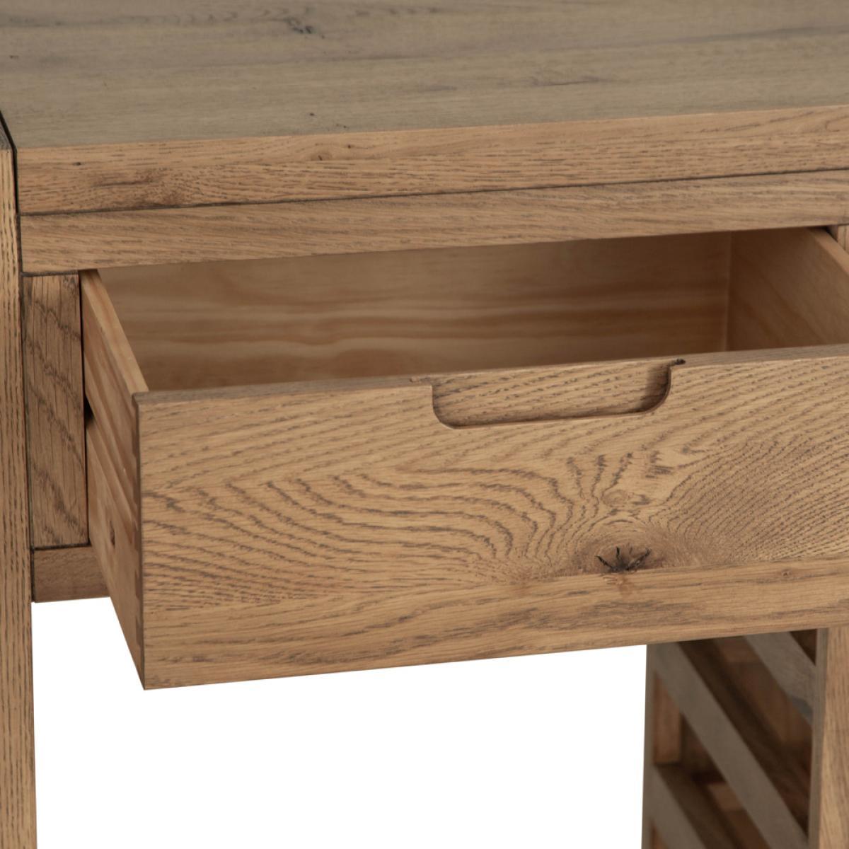 Oslo Chunky Oak Large Sideboard Wine Rack – image 7