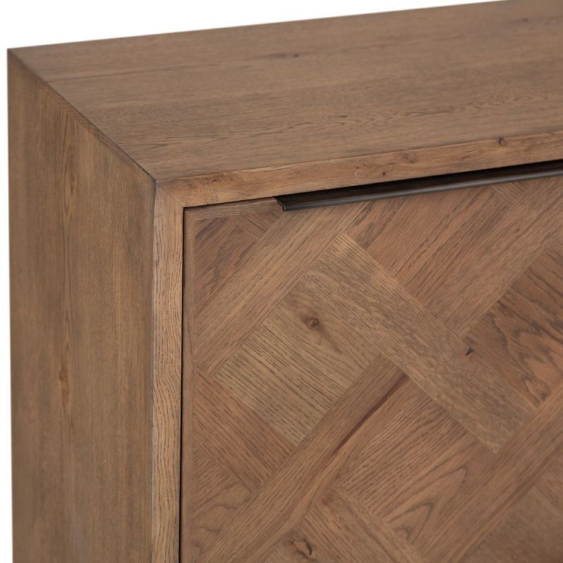 Industrial Oak 3 Door Large Sideboard – image 12